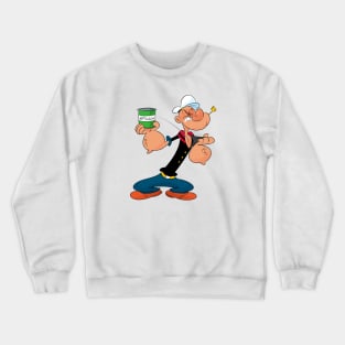 Popeye getting his spinach Crewneck Sweatshirt